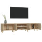 Meubles TV chêne sonoma 180x31,5x40 cm bois d ingénierie