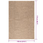 Tapis 120x170 cm aspect jute intérieur et extérieur