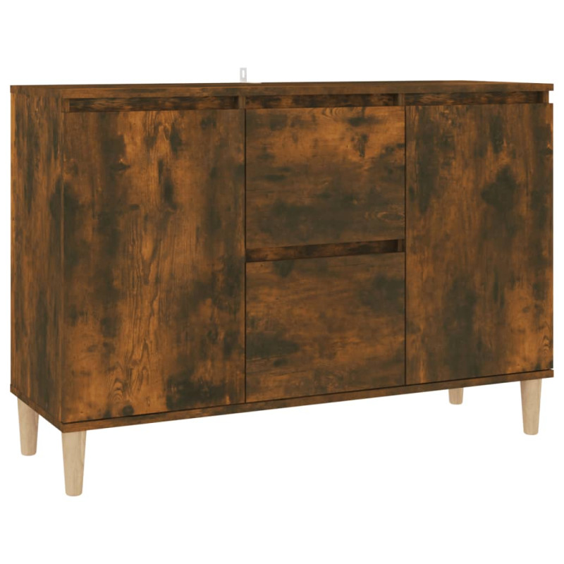 Buffet Chêne fumé 101x35x70 cm Bois d ingénierie