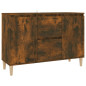 Buffet Chêne fumé 101x35x70 cm Bois d ingénierie