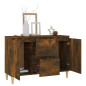 Buffet Chêne fumé 101x35x70 cm Bois d ingénierie