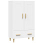 Buffet haut Blanc 70x31x115 cm Bois d ingénierie