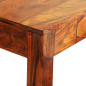 Table console avec 3 tiroirs 80 cm Bois massif