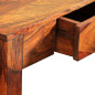 Table console avec 3 tiroirs 80 cm Bois massif