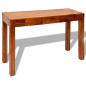 Table console avec 3 tiroirs 80 cm Bois massif