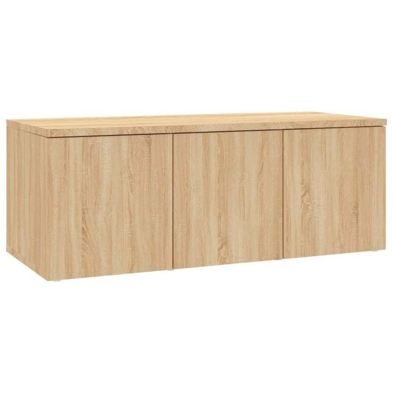 Meuble TV Chêne sonoma 80x34x30 cm Bois d ingénierie