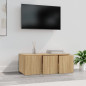 Meuble TV Chêne sonoma 80x34x30 cm Bois d ingénierie