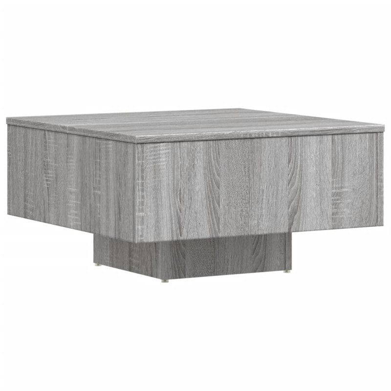 Table basse Sonoma gris 60x60x31,5 cm Bois d ingénierie