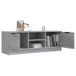 Meuble TV Sonoma gris 102x35x36,5 cm Bois d ingénierie