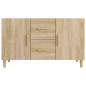 Buffet chêne sonoma 100x36x60 cm bois d ingénierie