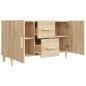 Buffet chêne sonoma 100x36x60 cm bois d ingénierie