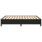 Cadre de lit sans matelas noir 140x190 cm similicuir