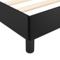 Cadre de lit sans matelas noir 140x190 cm similicuir