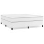 Cadre de lit sans matelas blanc 160x200 cm similicuir