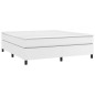 Cadre de lit sans matelas blanc 160x200 cm similicuir