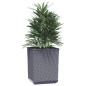 Jardinières 2 pcs bleu gris 30x30x37 cm polypropylène