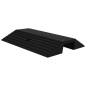 Rampes de seuil de pont 3 pcs 49x40x8 cm Caoutchouc