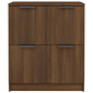 Buffet chêne marron 60x30x70 cm Bois d ingénierie