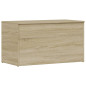 Coffre de rangement Chêne sonoma 84x42x46 cm Bois d ingénierie