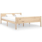 Cadre de lit sans matelas bois massif de pin 160x200 cm