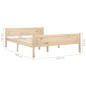 Cadre de lit sans matelas bois massif de pin 160x200 cm