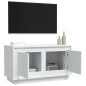 Meuble TV blanc 80x35x45 cm bois d ingénierie