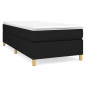 Cadre de lit sans matelas noir 80x200 cm tissu