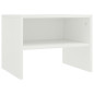 Tables de chevet 2 pcs Blanc 40x30x30 cm Bois d ingénierie