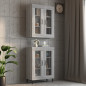 Armoire murale suspendue Sonoma gris 69,5x34x90 cm