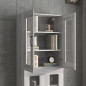 Armoire murale suspendue Sonoma gris 69,5x34x90 cm