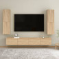 Meuble TV Chêne sonoma 30,5x30x110 cm Bois d’ingénierie