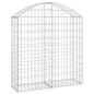 Panier de gabions arqué 100x30x100 120 cm Fer galvanisé