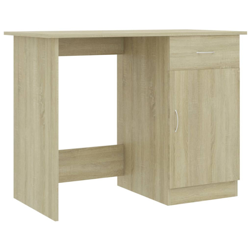 Bureau Chêne sonoma 100x50x76 cm Bois d’ingénierie