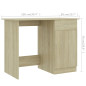 Bureau Chêne sonoma 100x50x76 cm Bois d’ingénierie