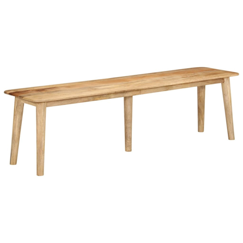 Banc 160x40x45 cm bois massif de manguier