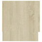 Garde robe chêne sonoma 100x32,5x35 cm bois d ingénierie