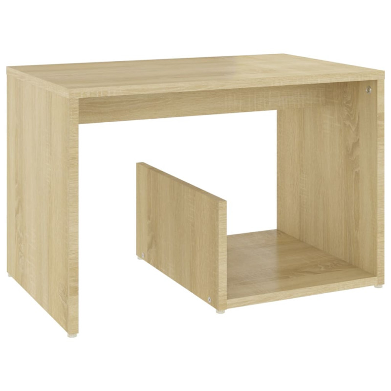 Table d appoint chêne sonoma 59x36x38 cm bois d ingénierie