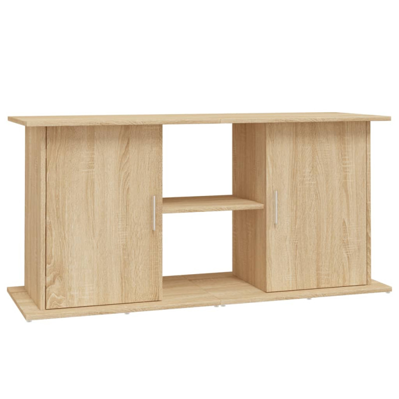 Support d aquarium chêne sonoma 121x41x58 cm bois d ingénierie