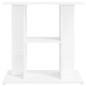 Support d aquarium blanc brillant 60x30x60 cm bois d ingénierie