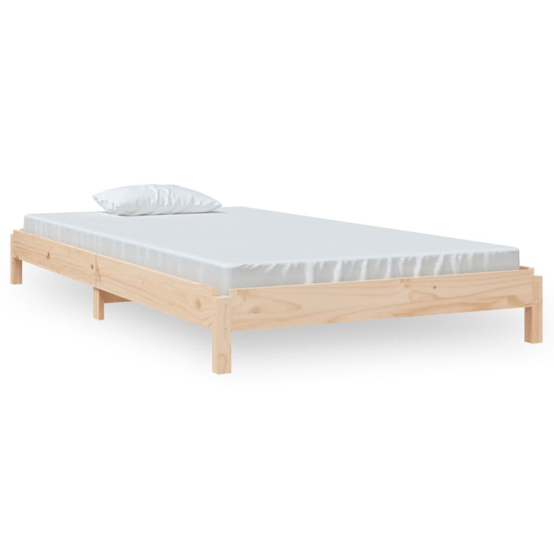 Lit empilable sans matelas 80x200 cm bois de pin massif