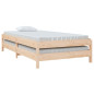 Lit empilable sans matelas 80x200 cm bois de pin massif