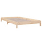 Lit empilable sans matelas 80x200 cm bois de pin massif