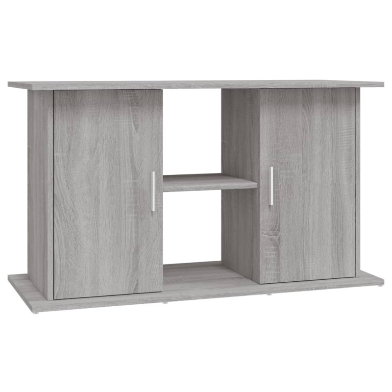 Support pour aquarium sonoma gris 101x41x58cm bois d ingénierie