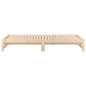 Lit coulissant sans matelas 2x(80x200) cm Bois de pin massif