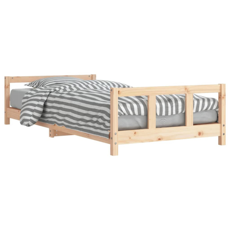 Cadre de lit pour enfants 90x200 cm bois de pin massif