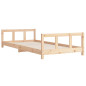 Cadre de lit pour enfants 90x200 cm bois de pin massif