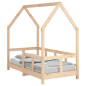 Cadre de lit pour enfant 70x140 cm bois de pin massif