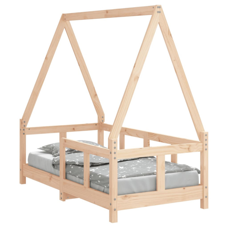 Cadre de lit pour enfant 70x140 cm bois de pin massif