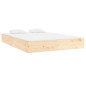 Cadre de lit sans matelas bois massif 160x200 cm