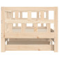 Lit de jour et lit gigogne sans matelas 90x190 cm bois massif